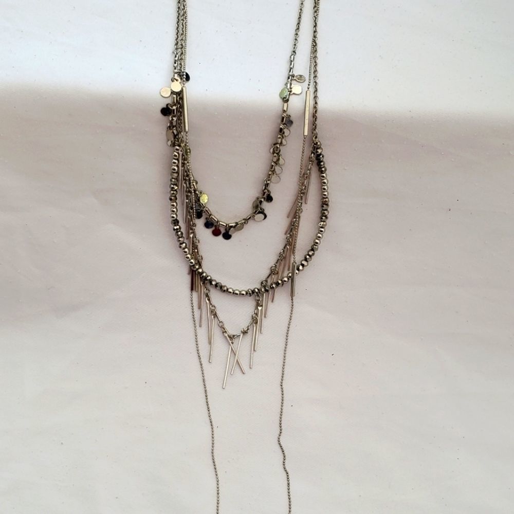 Express silver necklace -new